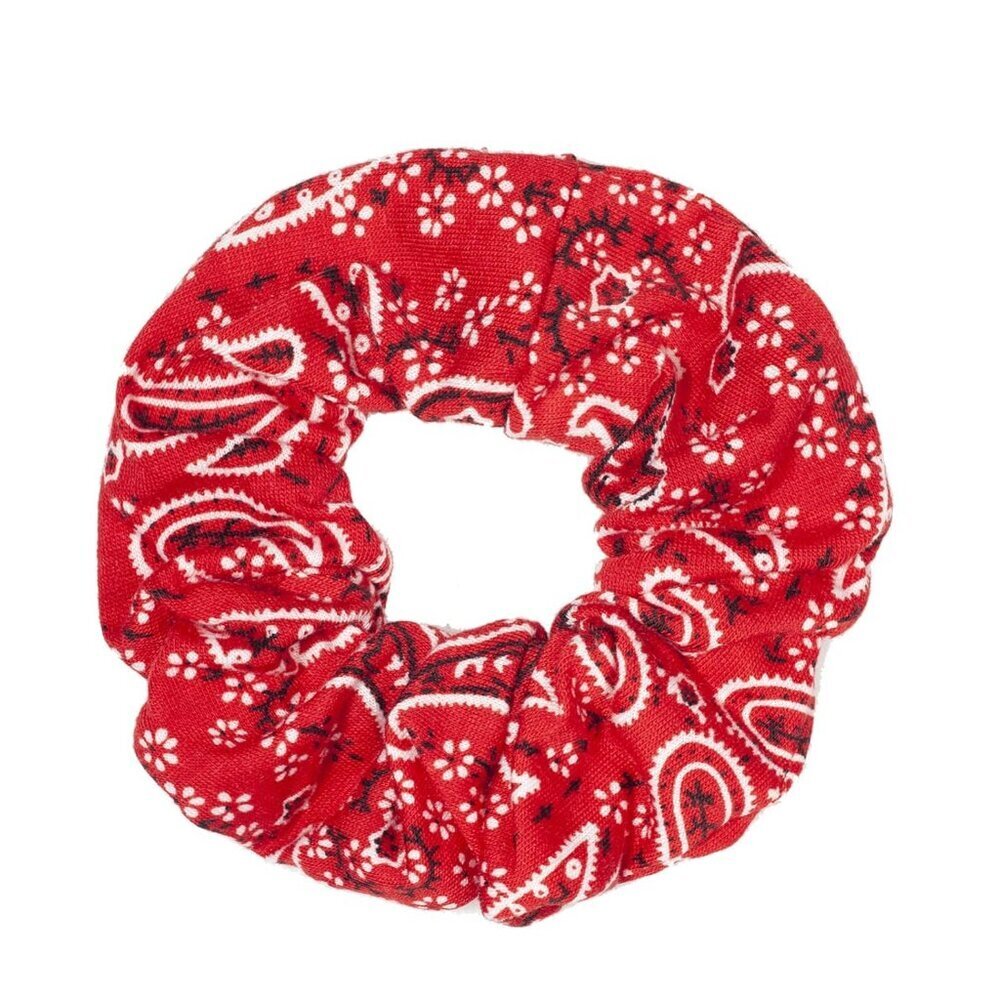 Soft & Strong Bandana Print Hair Ties - 5PCS Cotton Scrunchies for All Occasions - Picture 9 of 9